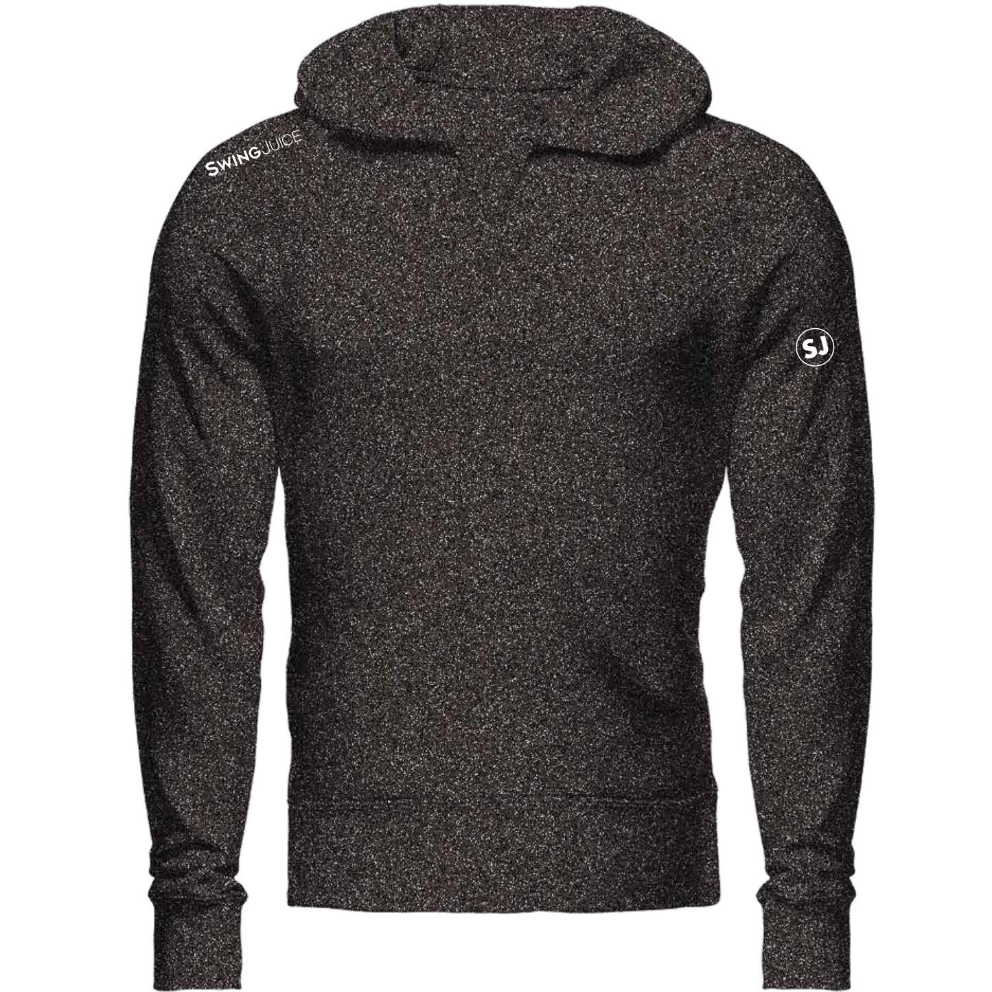 SwingJuice Golf Sandstone Lightweight Performance Hoodie-Black