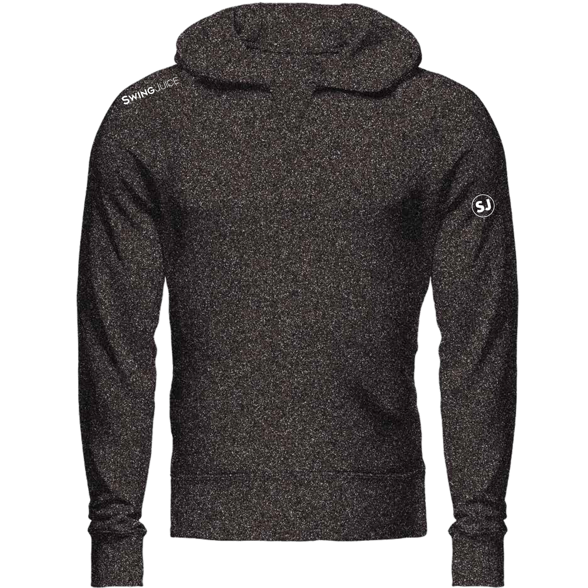 SwingJuice Golf Sandstone Lightweight Performance Hoodie-Black