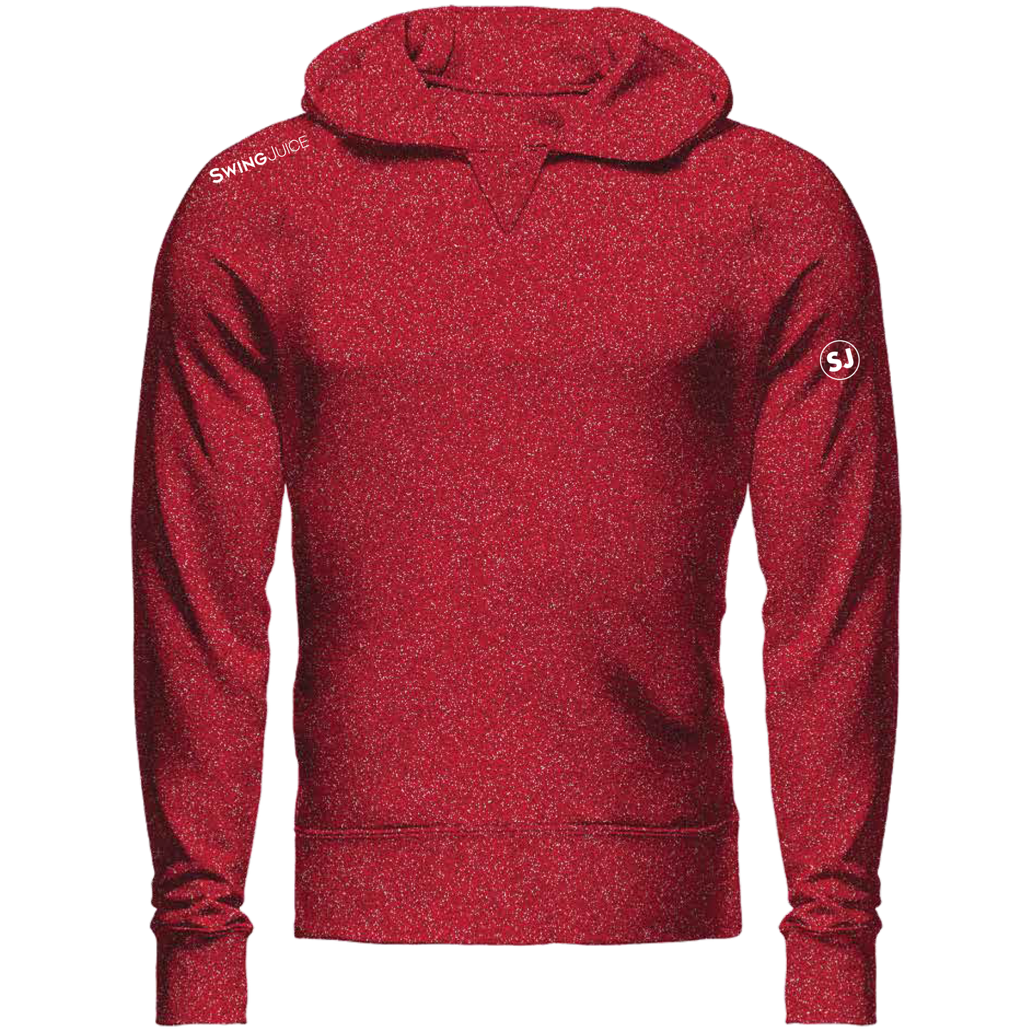 SwingJuice Golf Sandstone Lightweight Performance Hoodie-Red