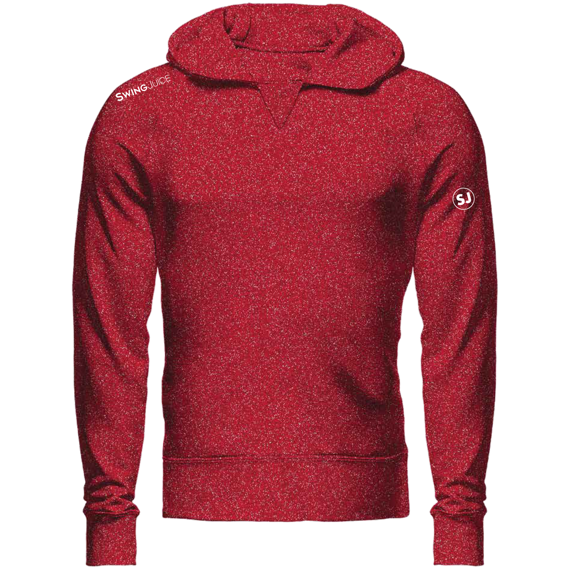 SwingJuice Golf Sandstone Lightweight Performance Hoodie-Red