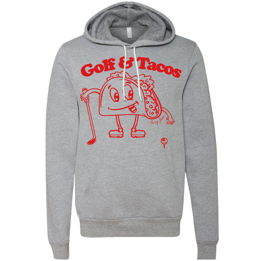 SwingJuice Golf & Tacos Unisex Long Sleeve Hoodie-Grey