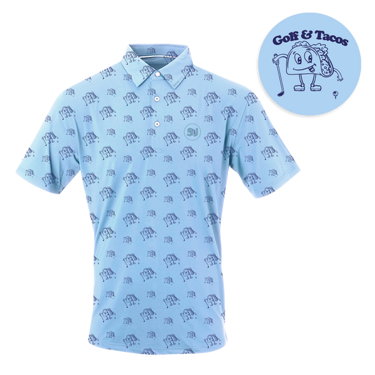 SwingJuice Golf & Tacos Men's Performance Polo-Maui