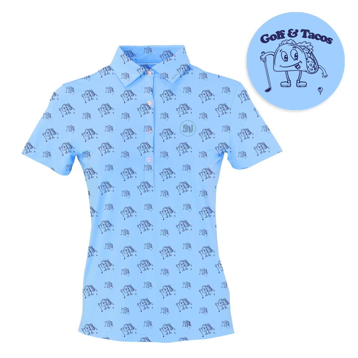 SwingJuice Golf & Tacos Women's Performance Polo-Maui