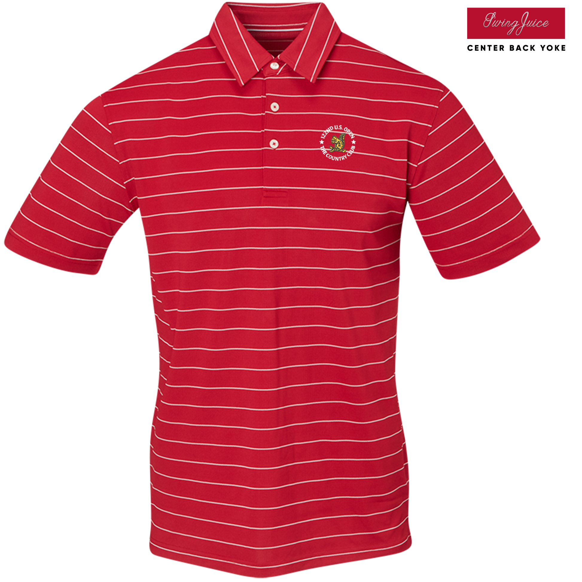 SwingJuice Golf U.S. Open Men's Performance Polo-Crimson