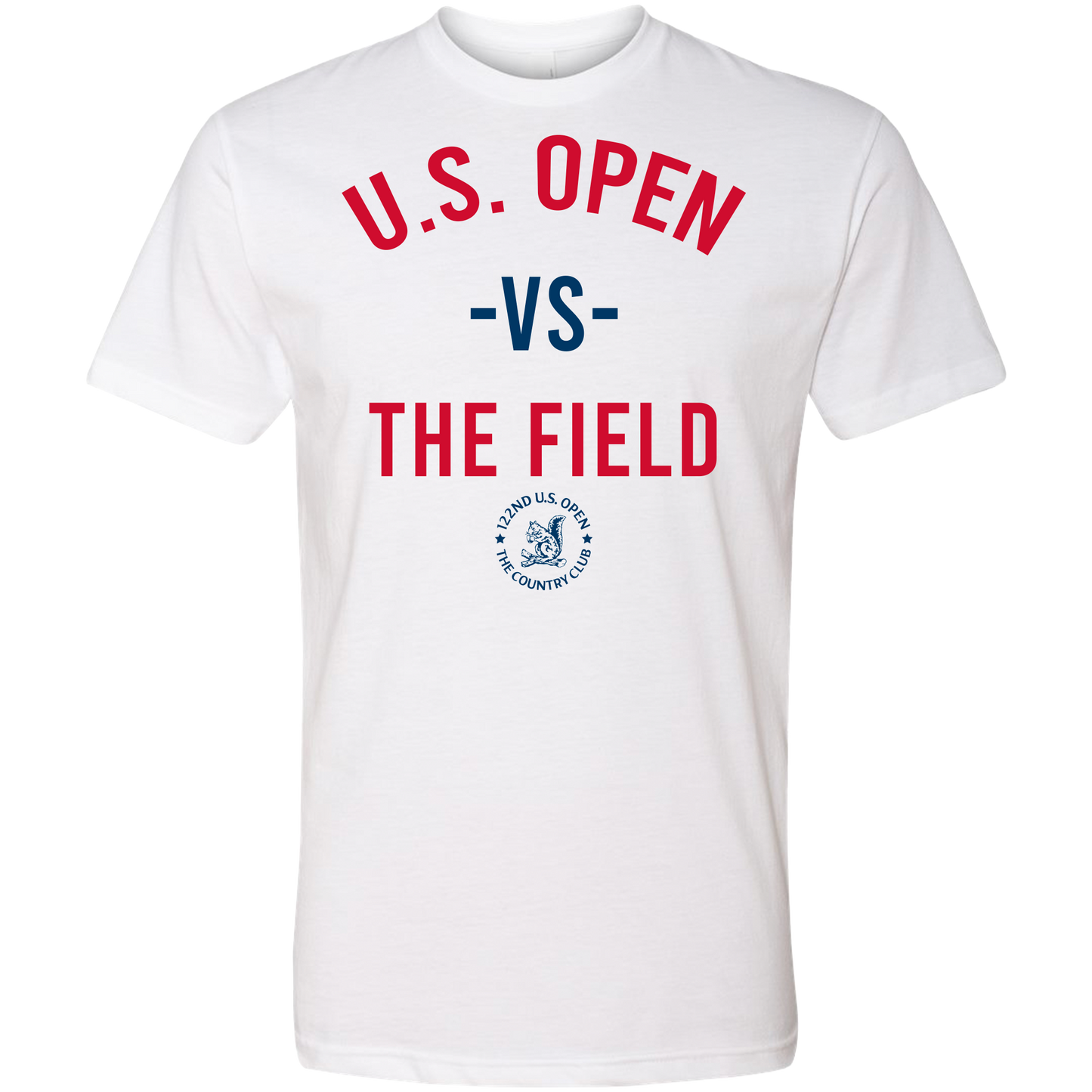 SwingJuice Golf U.S. Open Vs. The Field Unisex Short Sleeve T-Shirt-White