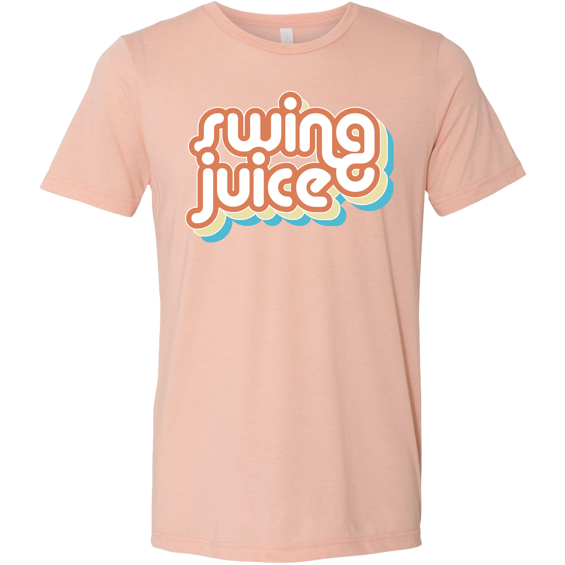 SwingJuice Golf Vibes Unisex Short Sleeve T-Shirt-Peach