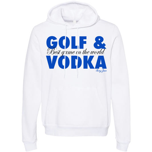 SwingJuice Golf & Vodka Unisex Long Sleeve Hoodie-White