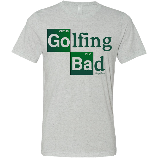 SwingJuice Golf Golfing Bad Unisex Short Sleeve T-Shirt-Light Grey