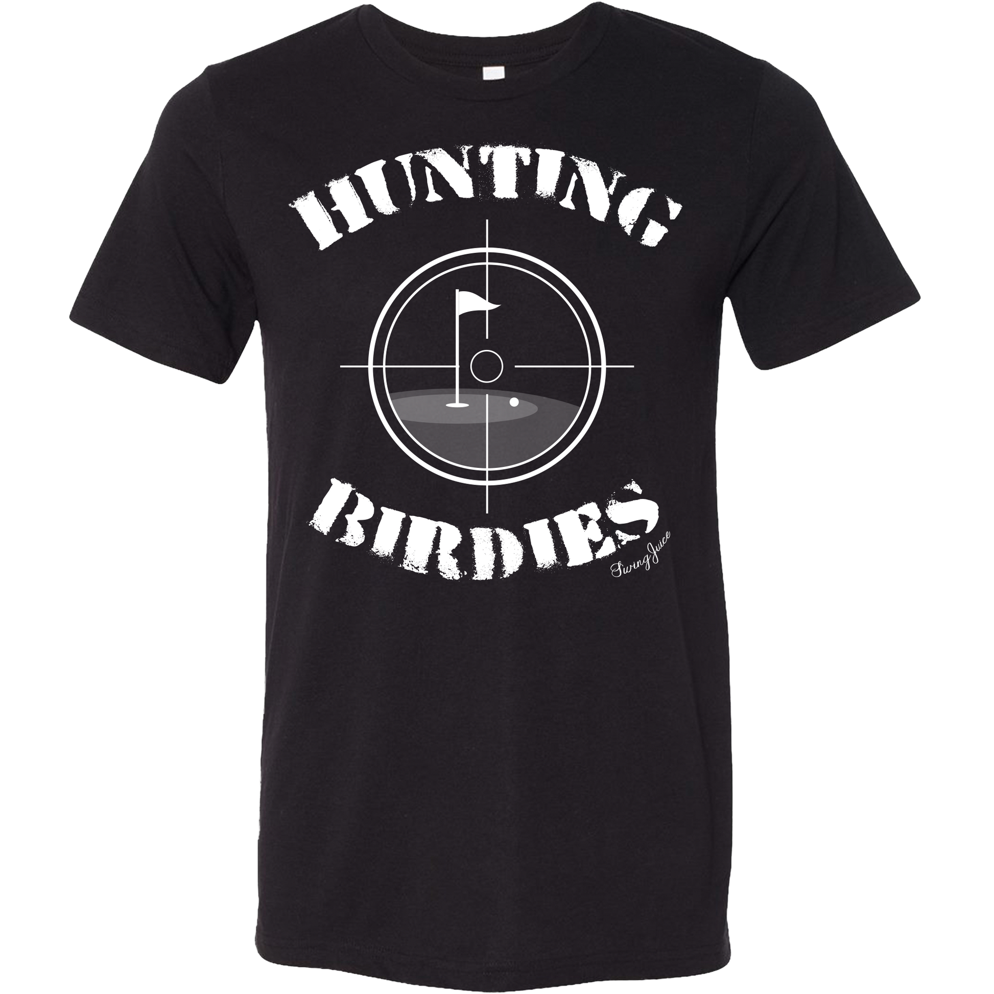 SwingJuice Golf Hunting Birdies Unisex Solid Short Sleeve T-Shirt-Black