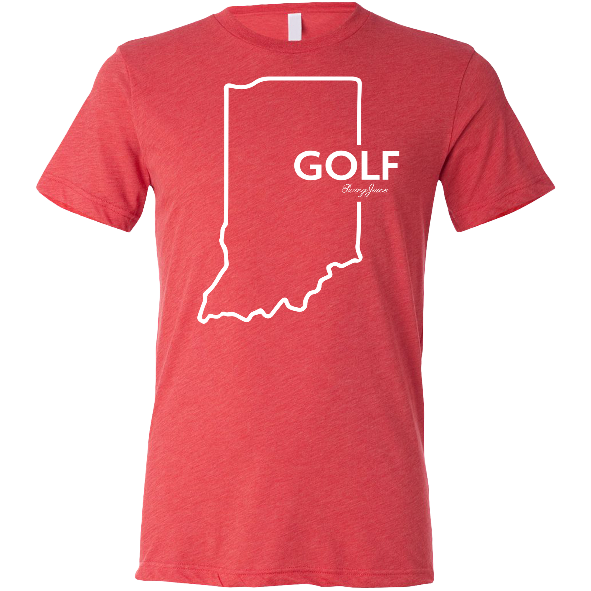 SwingJuice Golf Indiana Unisex Short Sleeve T-Shirt-Red