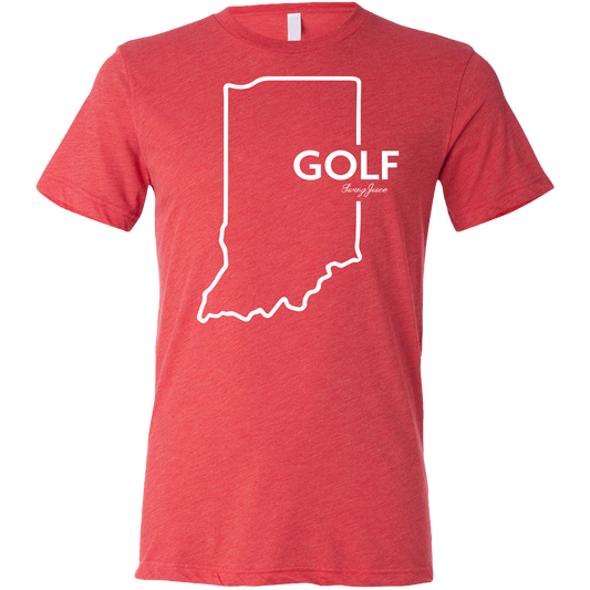 SwingJuice Golf Indiana Unisex Short Sleeve T-Shirt-Red