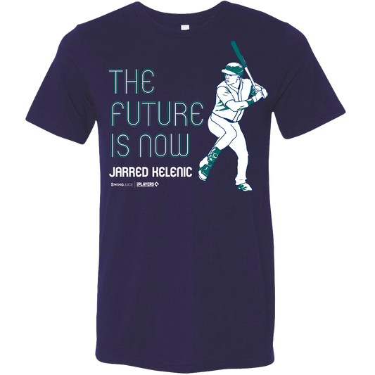 SwingJuice Baseball Jarred Kelenic MLBPA Unisex Short Sleeve T-Shirt-Solid Navy