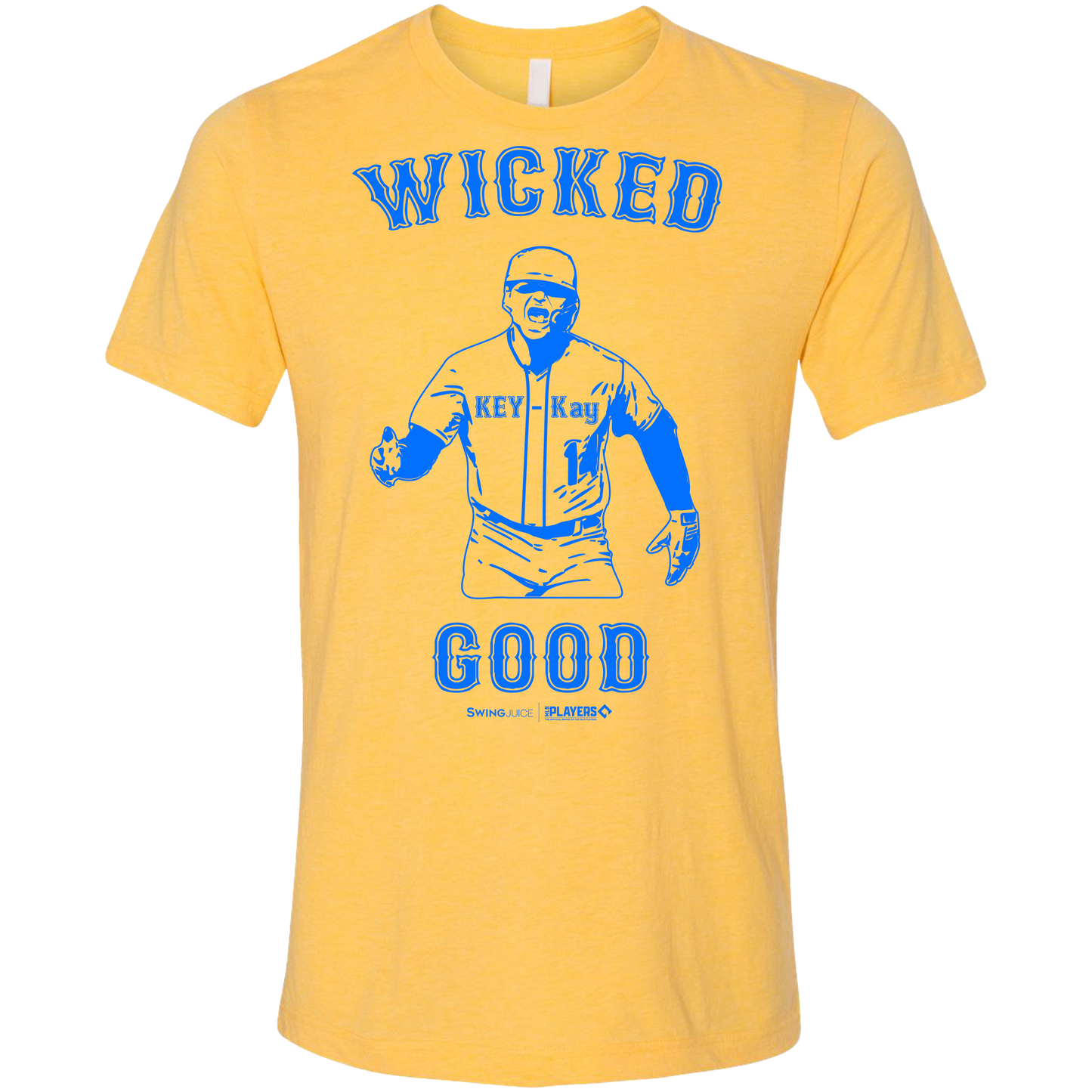 SwingJuice Baseball Kiké Hernández MLBPA Unisex Short Sleeve T-Shirt-Yellow