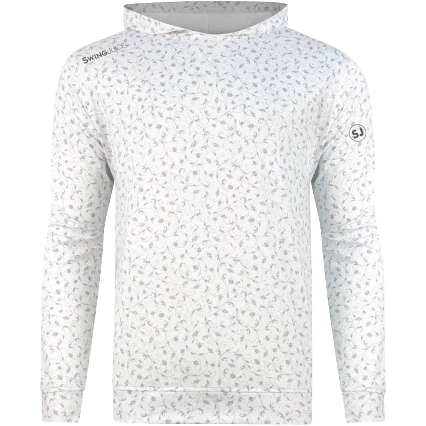 SwingJuice Golf Vineyard Performance Hoodie-White