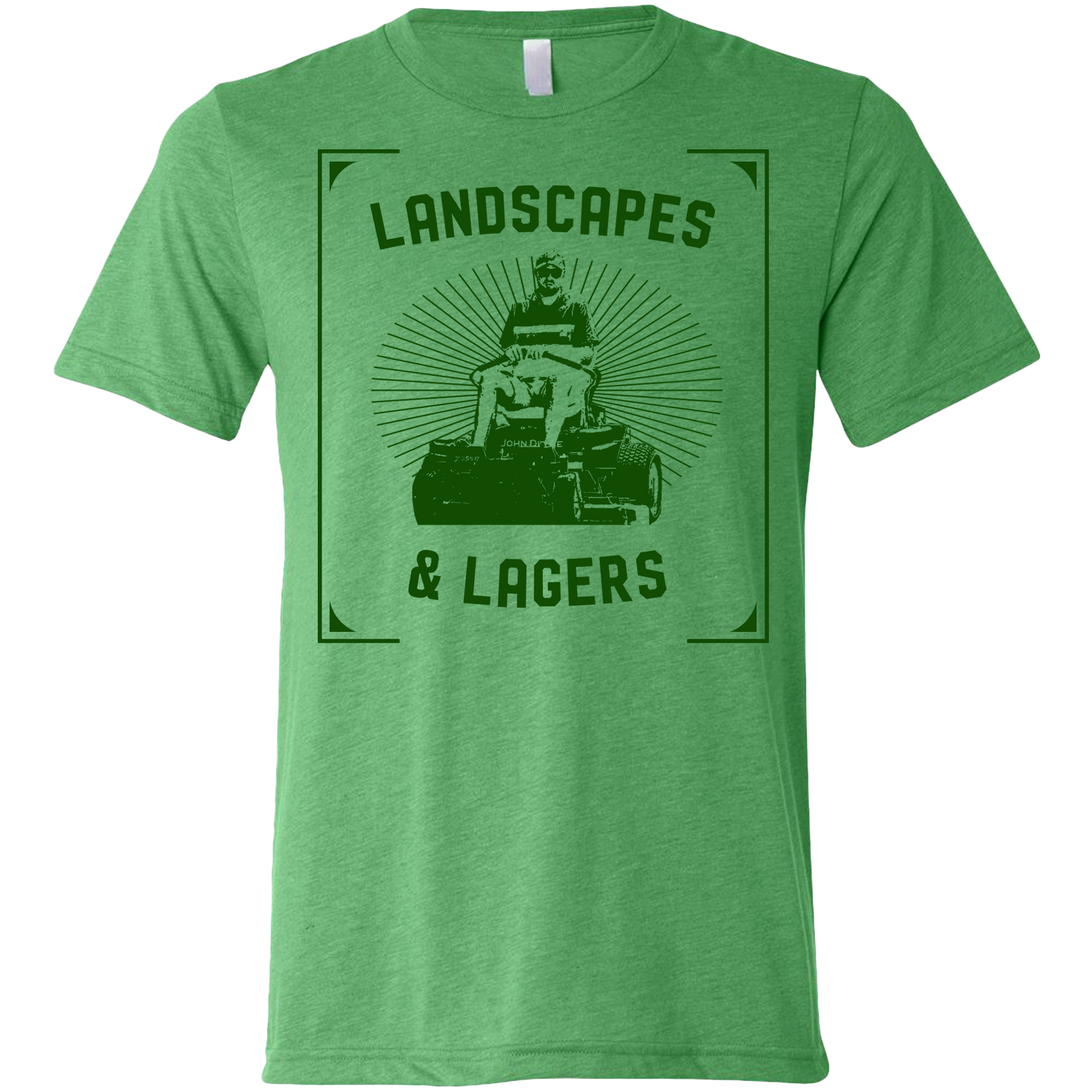 SwingJuice Golf Marc's Landscapes & Lagers Unisex Short Sleeve T-Shirt-Green