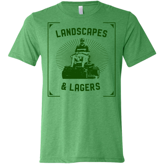 SwingJuice Golf Marc's Landscapes & Lagers Unisex Short Sleeve T-Shirt-Green