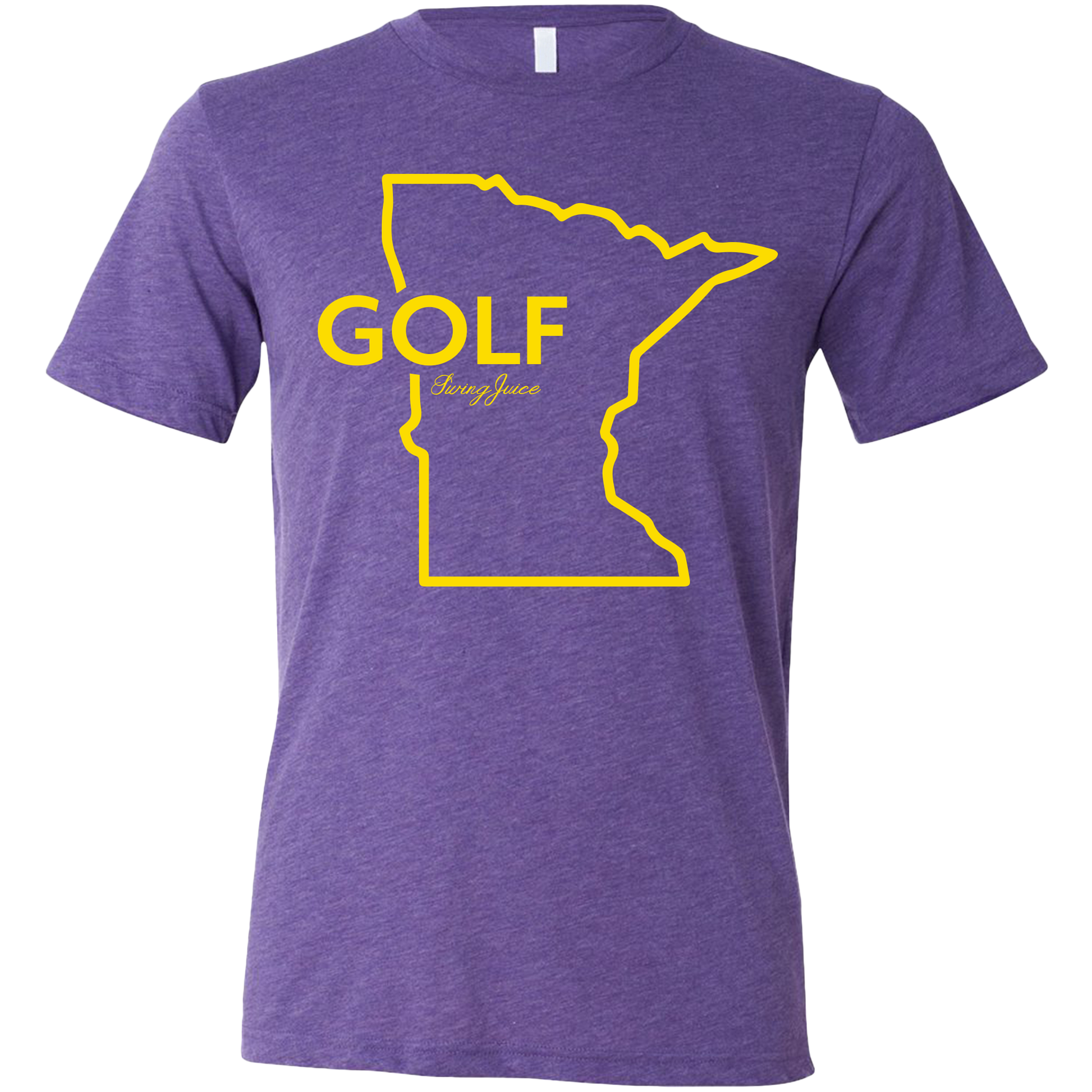 SwingJuice Golf Minnesota Unisex Short Sleeve T-Shirt-Purple