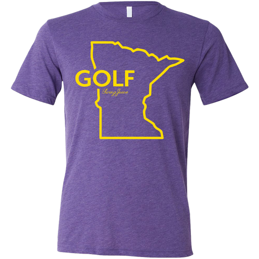 SwingJuice Golf Minnesota Unisex Short Sleeve T-Shirt-Purple