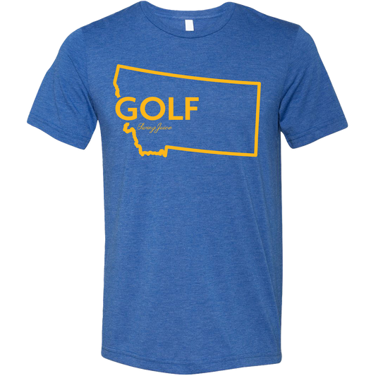 SwingJuice Golf Montana Unisex Short Sleeve T-Shirt-Royal Blue