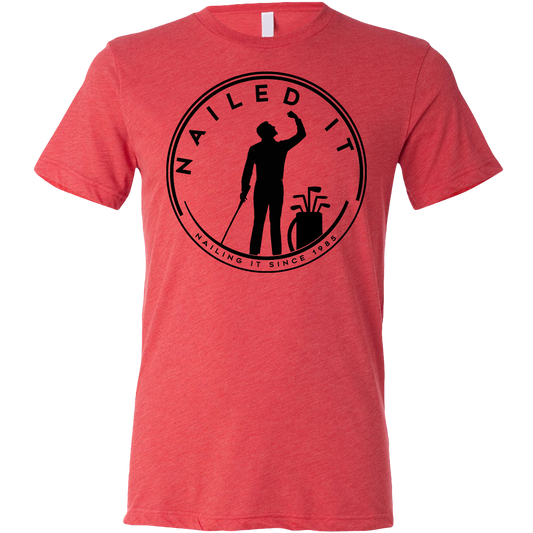 SwingJuice Golf Nailed It Unisex Short Sleeve T-Shirt-Red