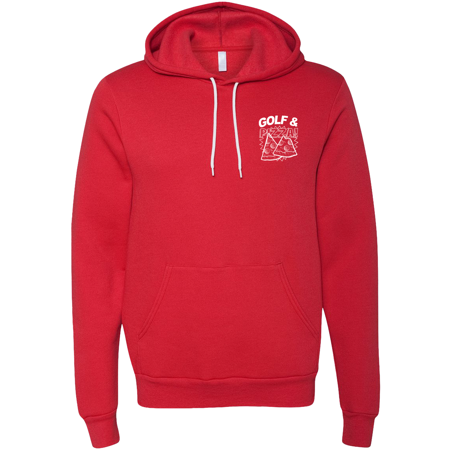 SwingJuice Golf & Pizza New Unisex Long Sleeve Hoodie-Red