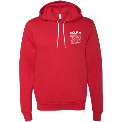 SwingJuice Golf & Pizza New Unisex Long Sleeve Hoodie-Red