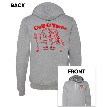 SwingJuice Golf & Tacos New Unisex Long Sleeve Hoodie-Grey