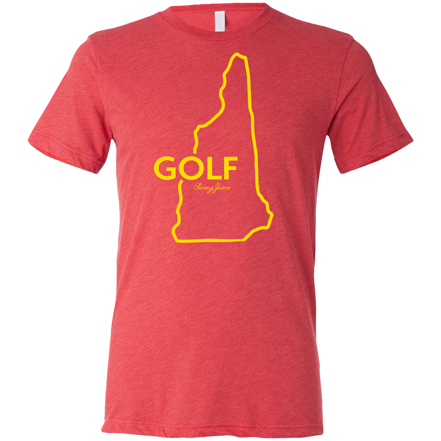 SwingJuice Golf New Hampshire Unisex Short Sleeve T-Shirt-Red