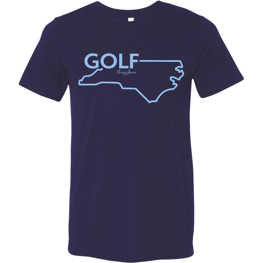 SwingJuice Golf North Carolina Unisex Short Sleeve T-Shirt-Navy