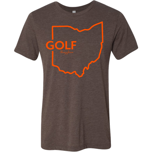 SwingJuice Golf Ohio Unisex Short Sleeve T-Shirt-Brown