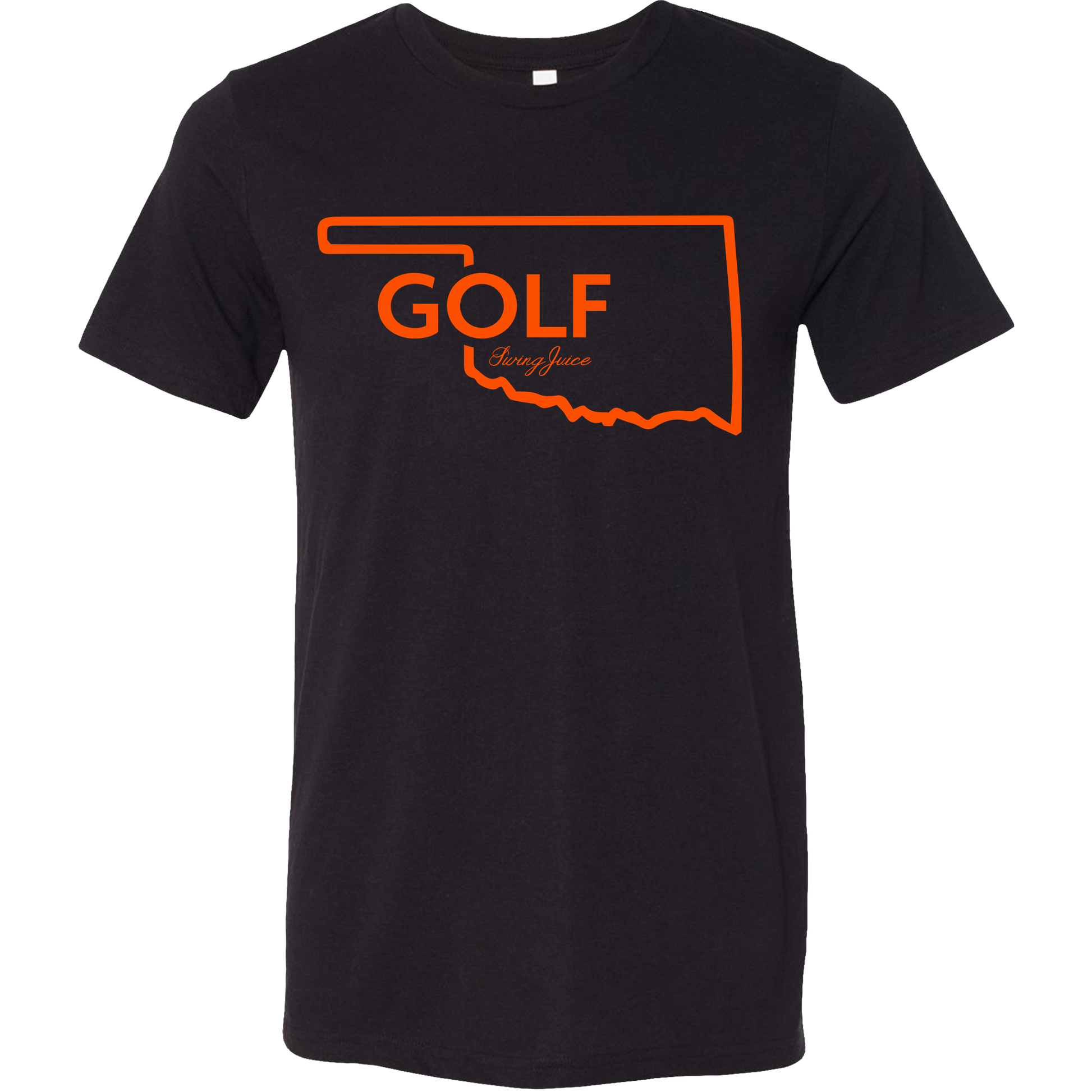 SwingJuice Golf Oklahoma Unisex Short Sleeve T-Shirt-Black