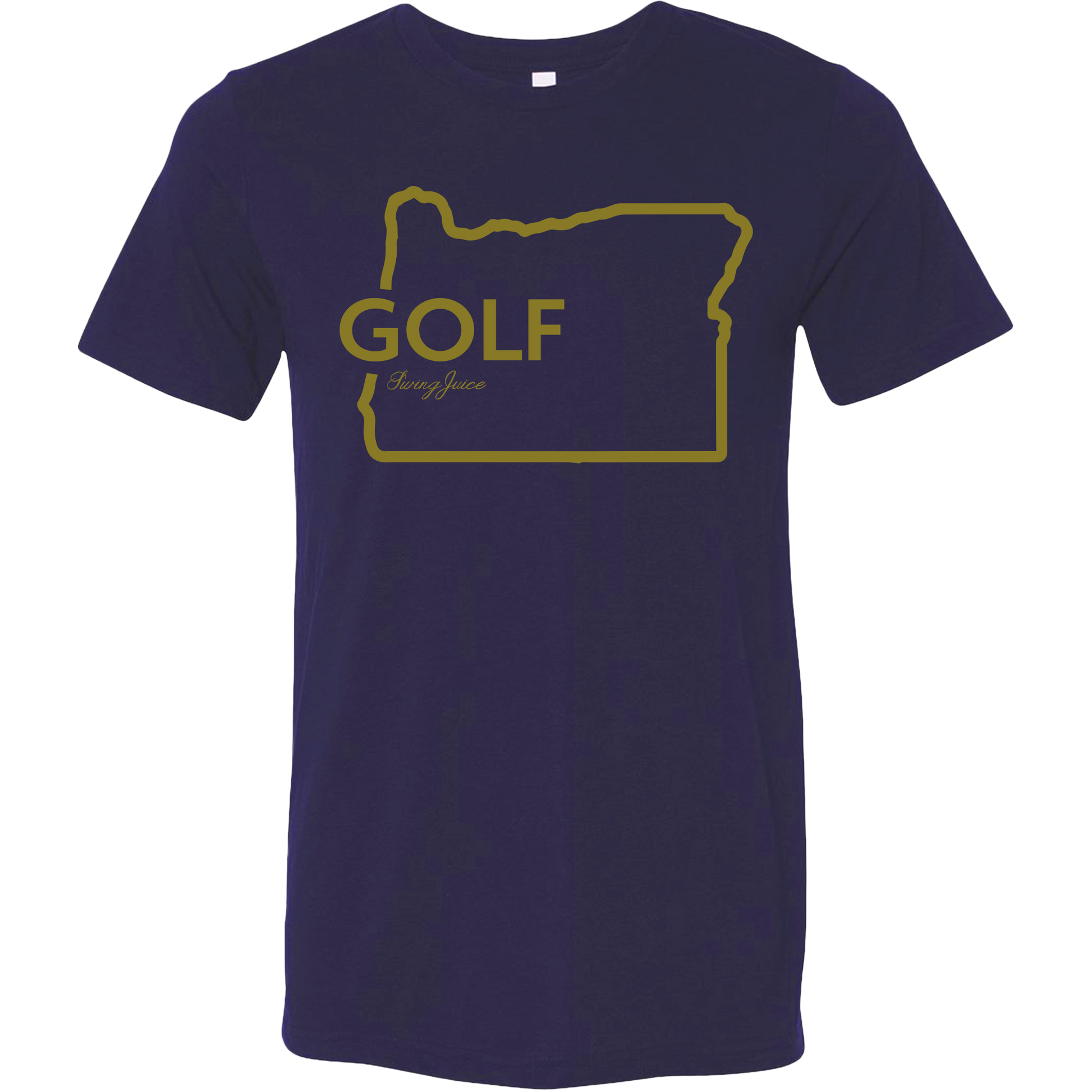 SwingJuice Golf Oregon Unisex Short Sleeve T-Shirt-Navy