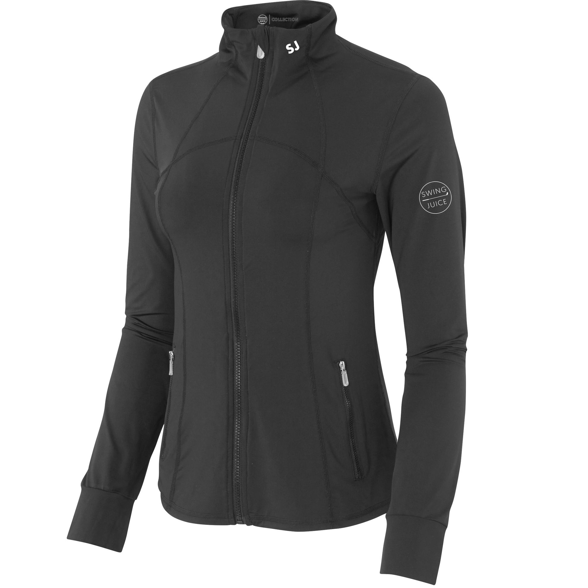 SwingJuice Golf Performance Women's Retro Full Zip Jacket-Maui