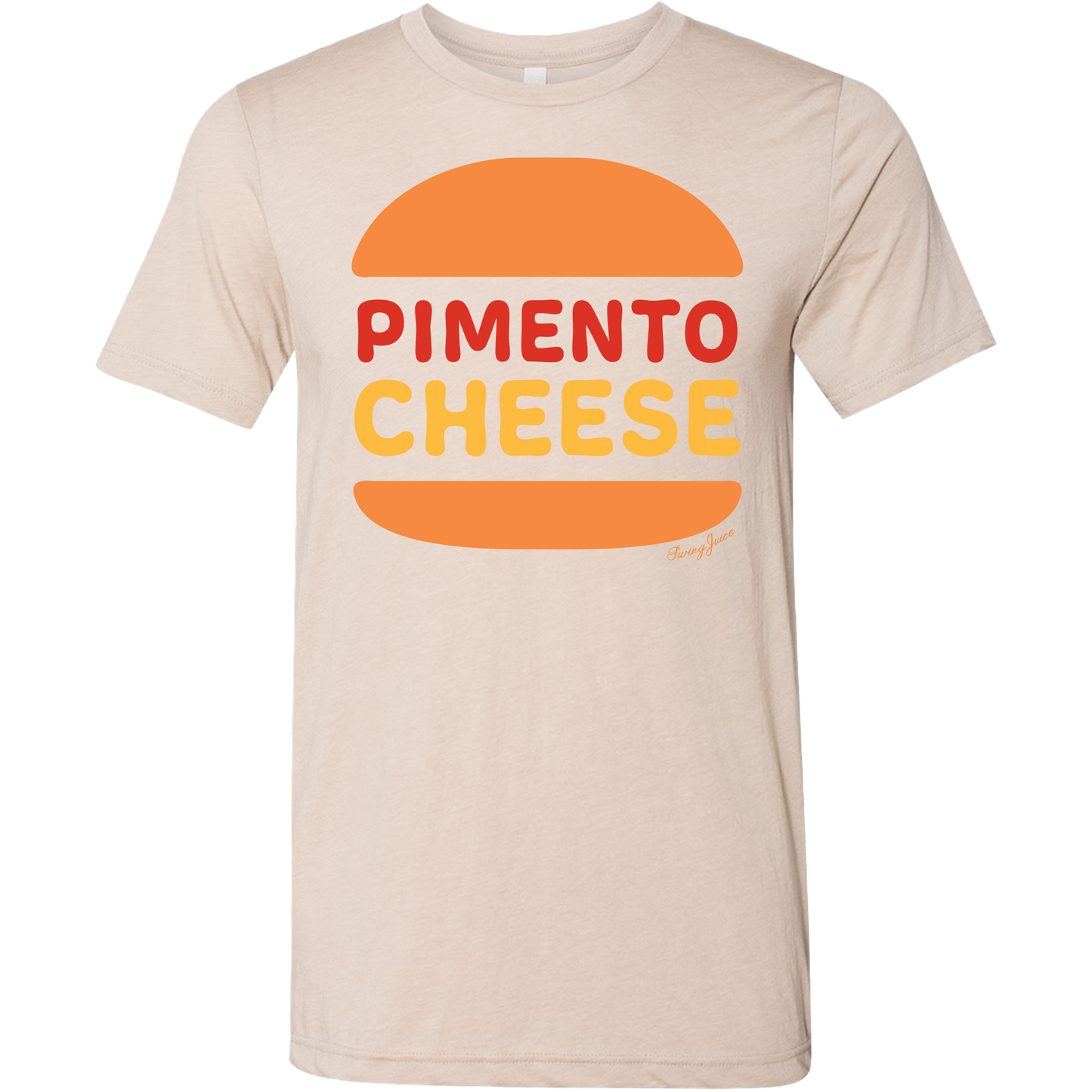 SwingJuice Golf Pimento Cheese Unisex Short Sleeve T-Shirt-Tan