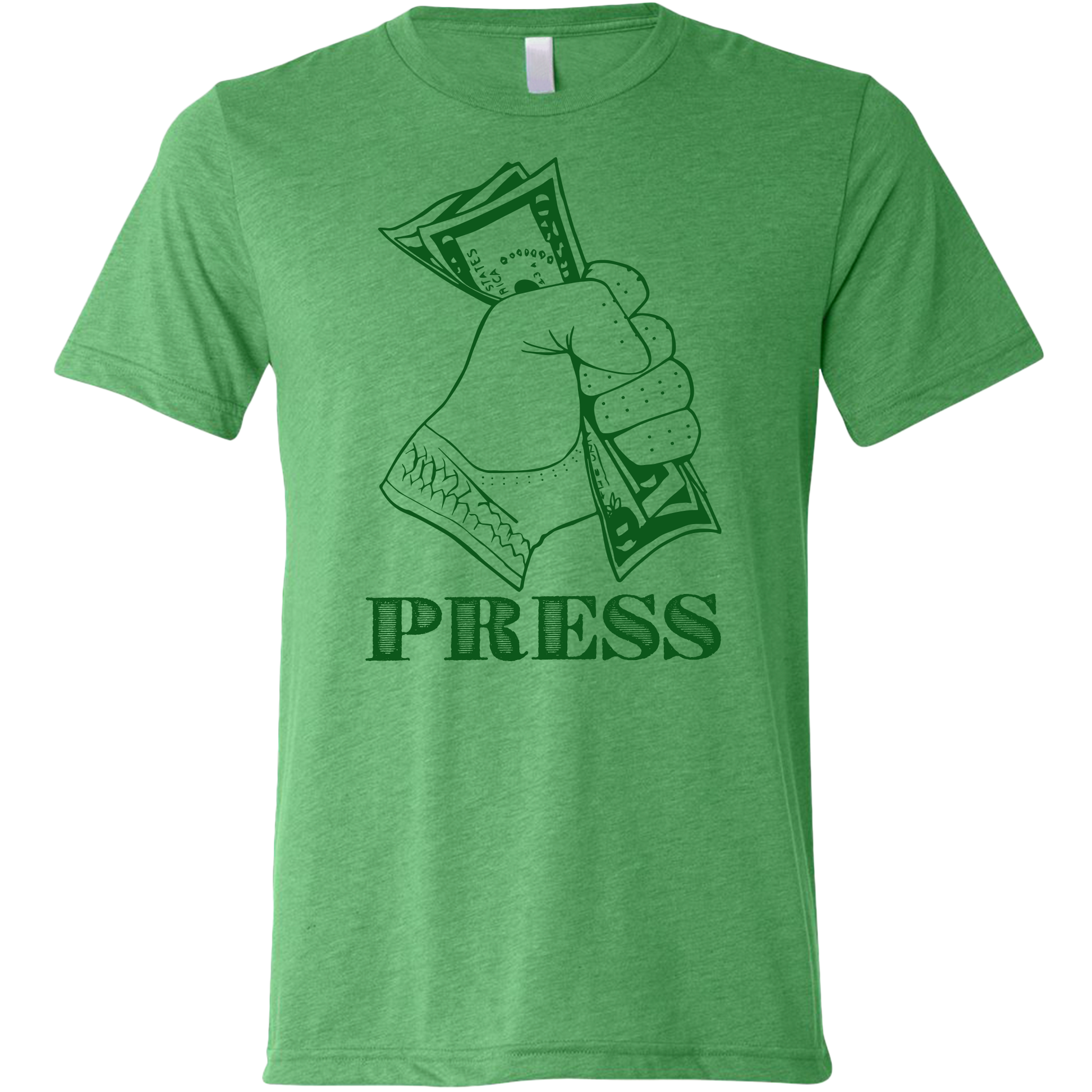 SwingJuice Golf PRESS Unisex Short Sleeve T-Shirt-Green