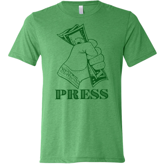 SwingJuice Golf PRESS Unisex Short Sleeve T-Shirt-Green