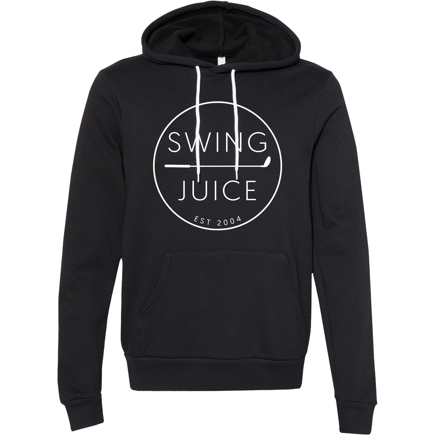 SwingJuice Golf Retro Unisex Long Sleeve Hoodie-Black