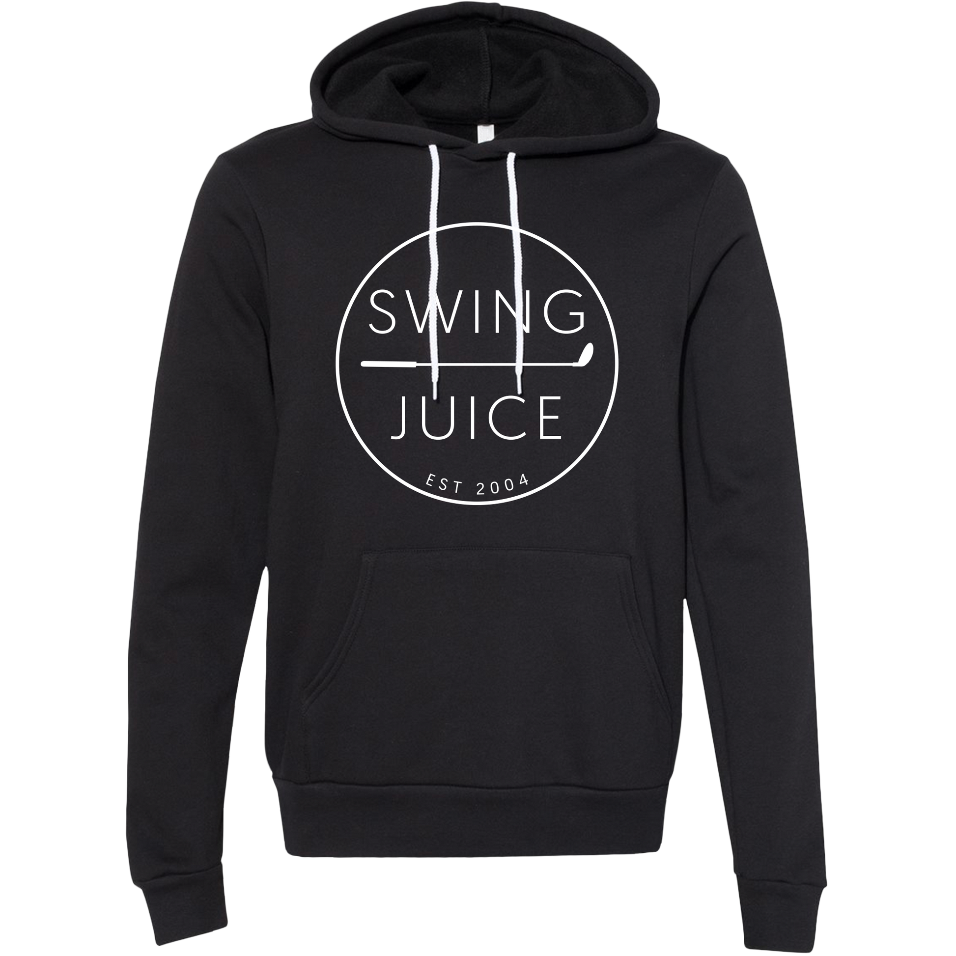 SwingJuice Golf Retro Unisex Long Sleeve Hoodie-Black