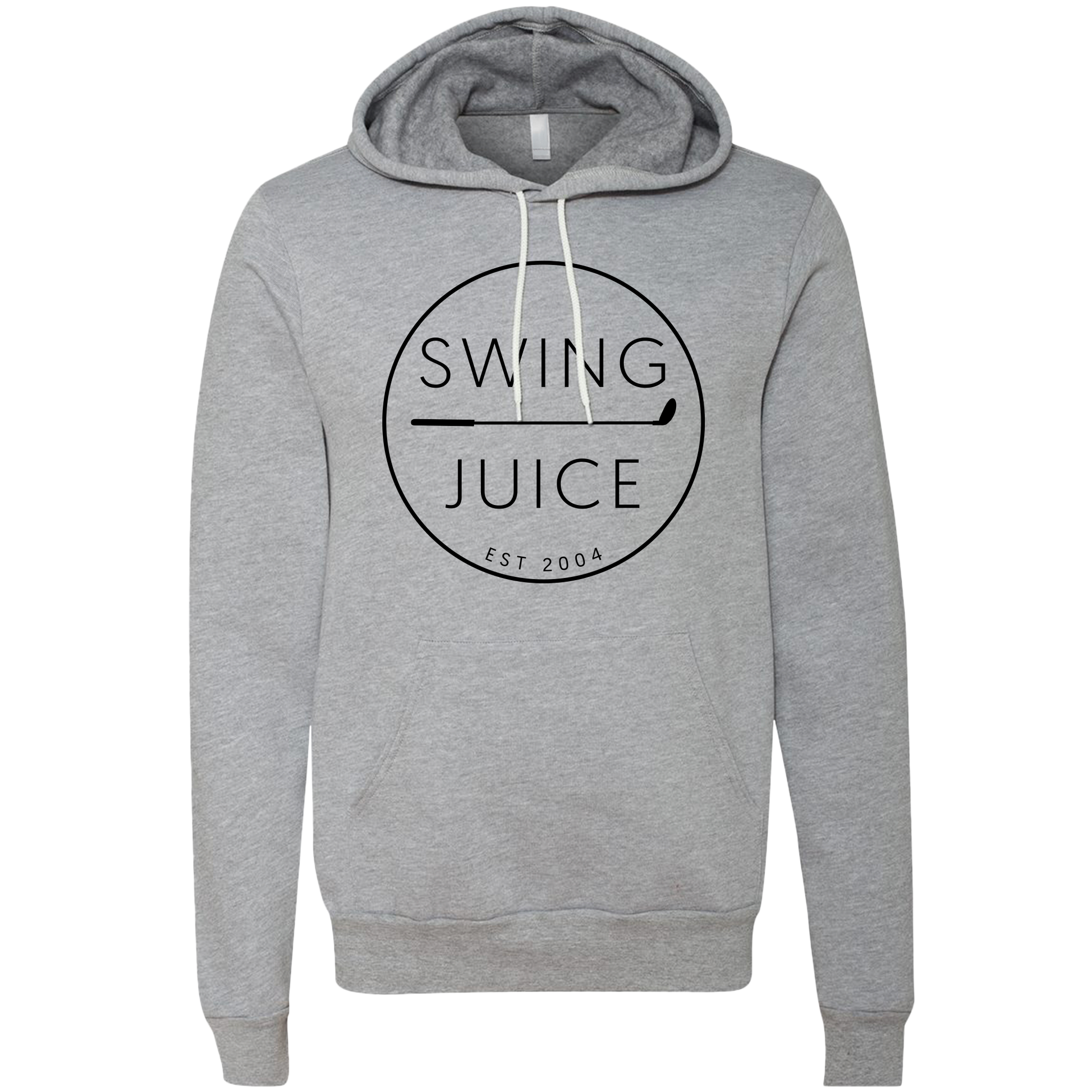 SwingJuice Golf Retro Unisex Long Sleeve Hoodie-Grey