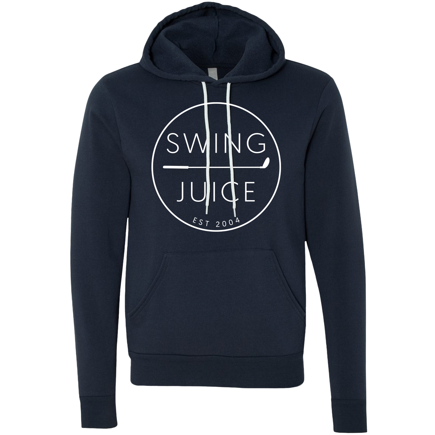 SwingJuice Golf Retro Unisex Long Sleeve Hoodie-Navy