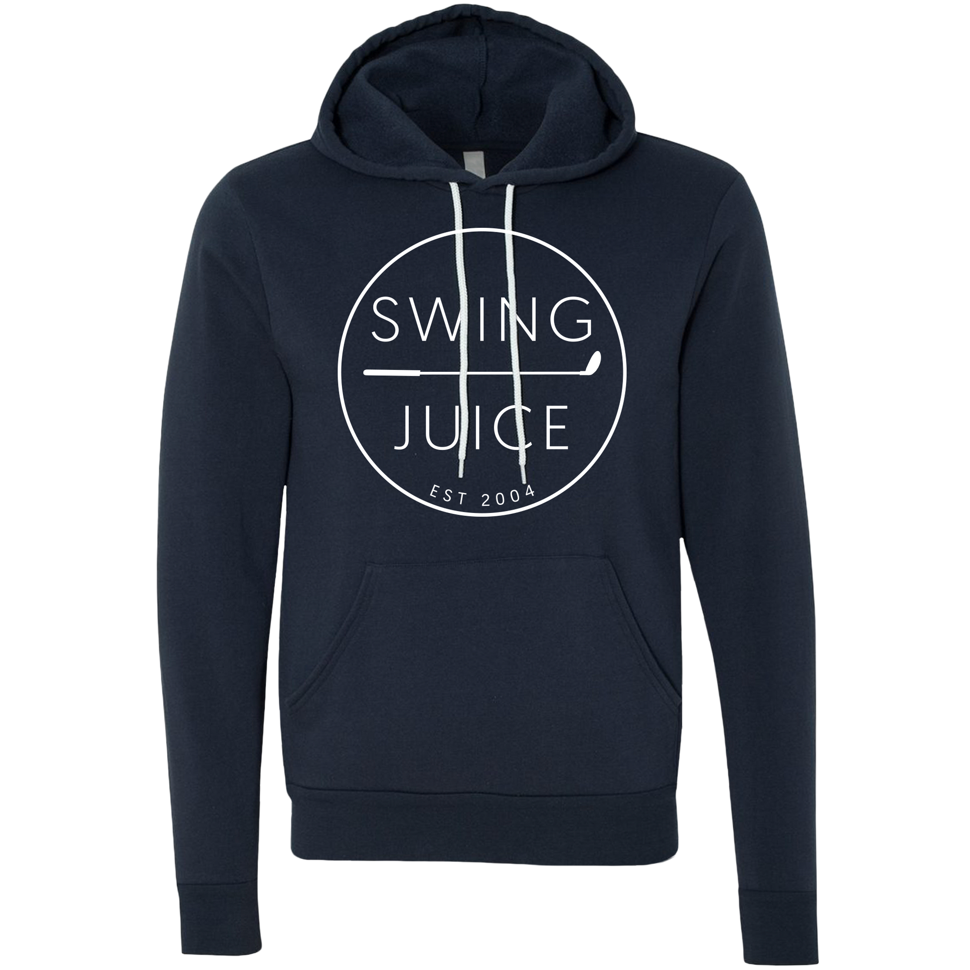 SwingJuice Golf Retro Unisex Long Sleeve Hoodie-Navy