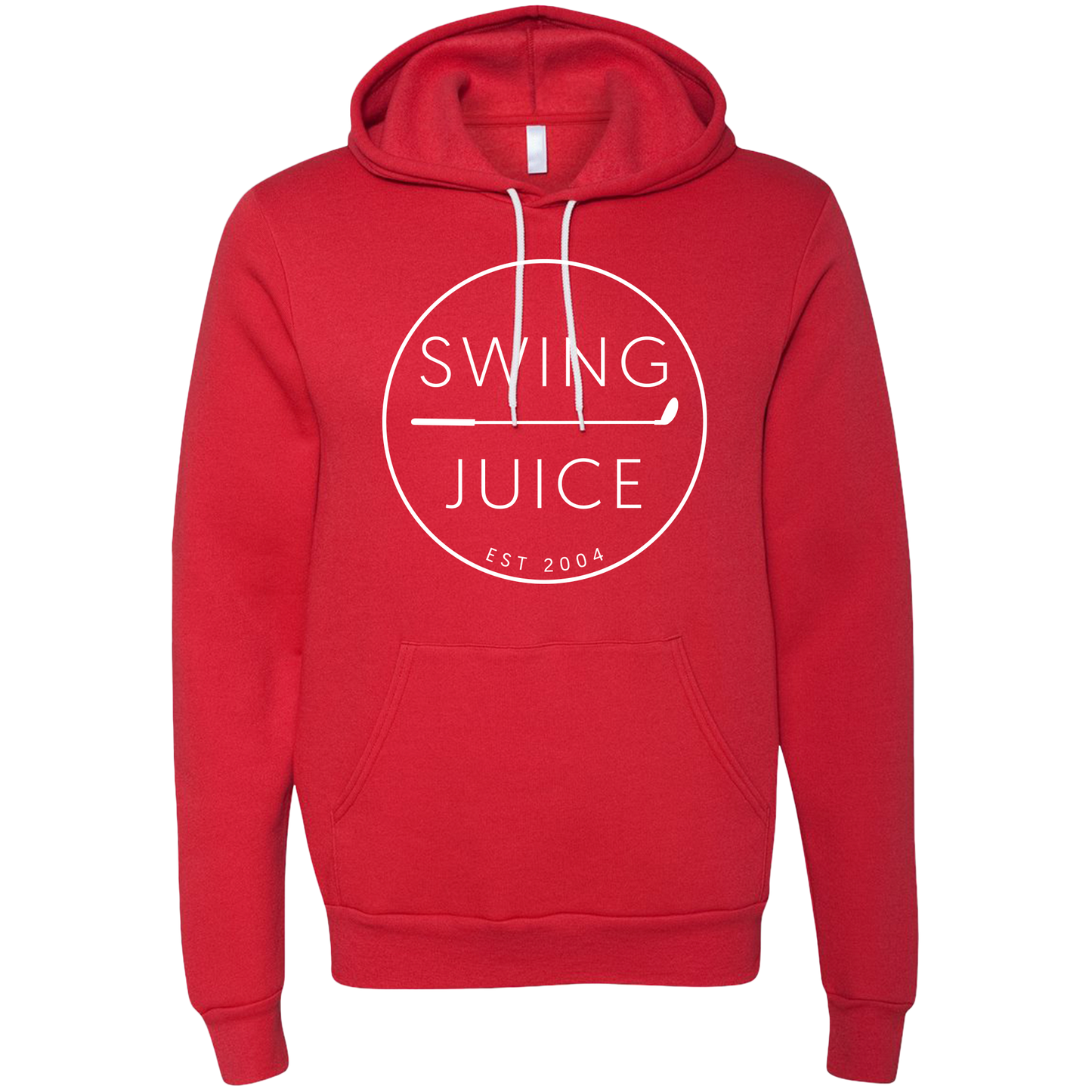 SwingJuice Golf Retro Unisex Long Sleeve Hoodie-Red