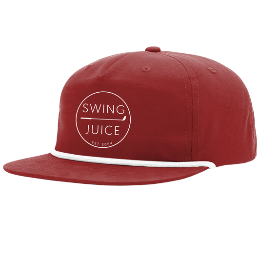 SwingJuice Golf Retro Rope Hat-Cardinal White