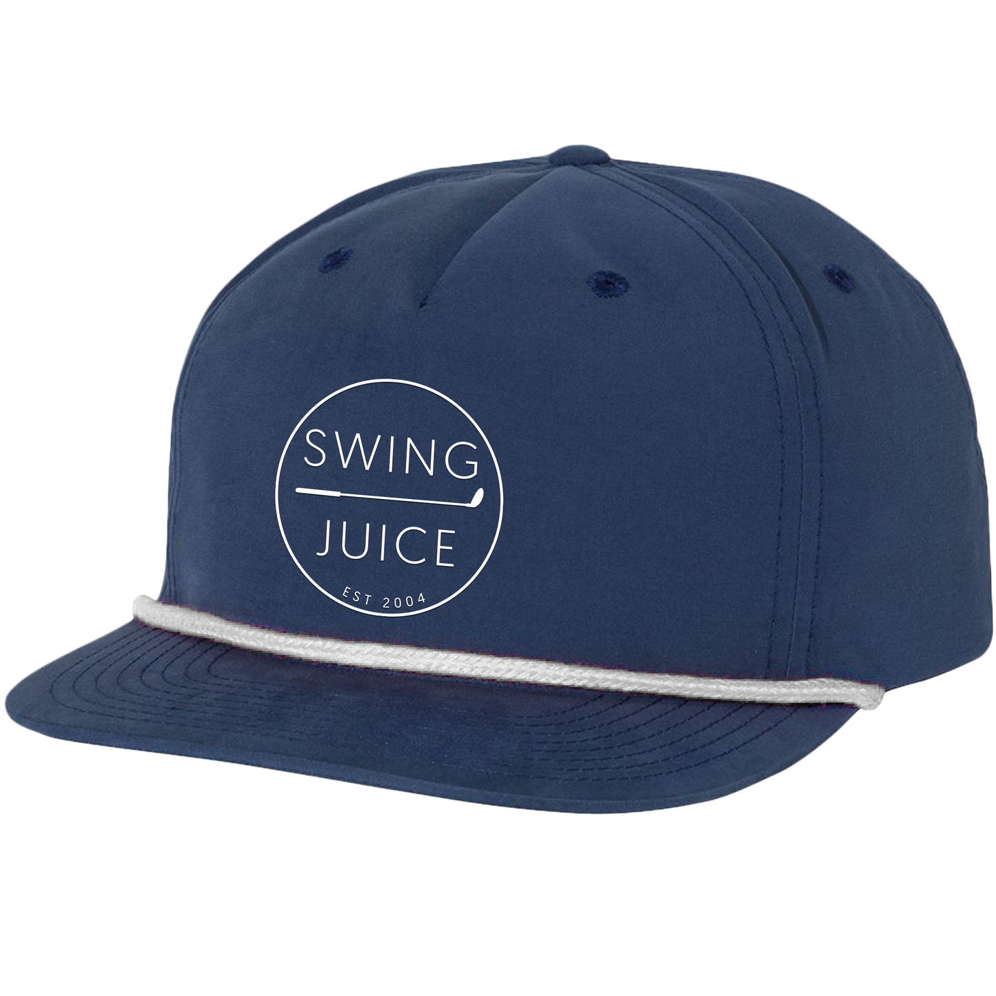 SwingJuice Golf Retro Rope Hat-Navy White