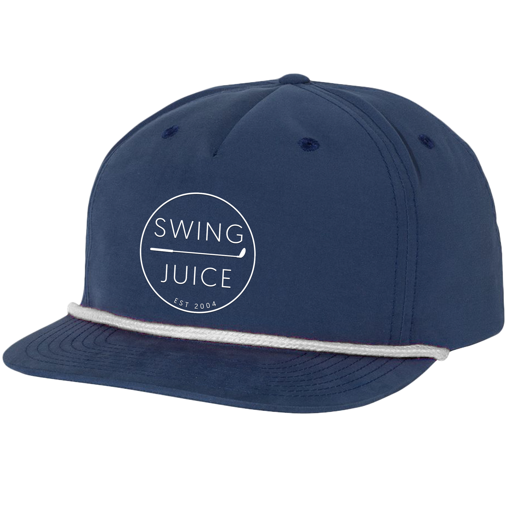 SwingJuice Golf Retro Rope Hat-Navy White