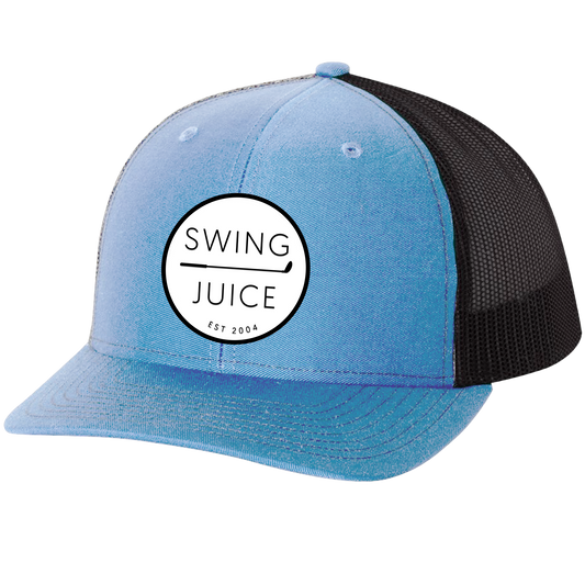 SwingJuice Golf Retro Trucker Hat-Light Blue