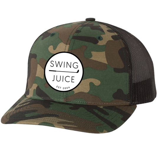 SwingJuice Golf Retro Trucker Hat-Camo