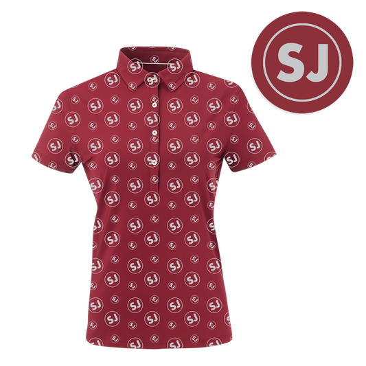 SwingJuice Golf SJ Women's Performance Polo-Merlot