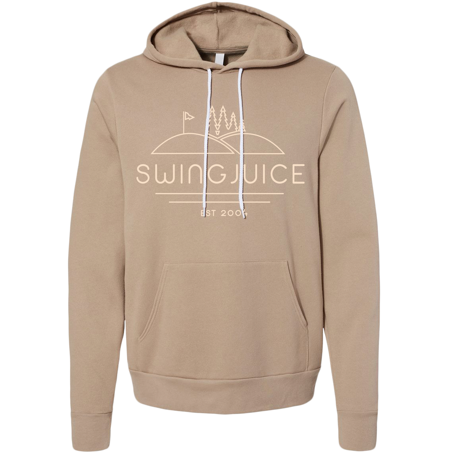 SwingJuice Golf SJ Woods Unisex Long Sleeve Hoodie-Tan