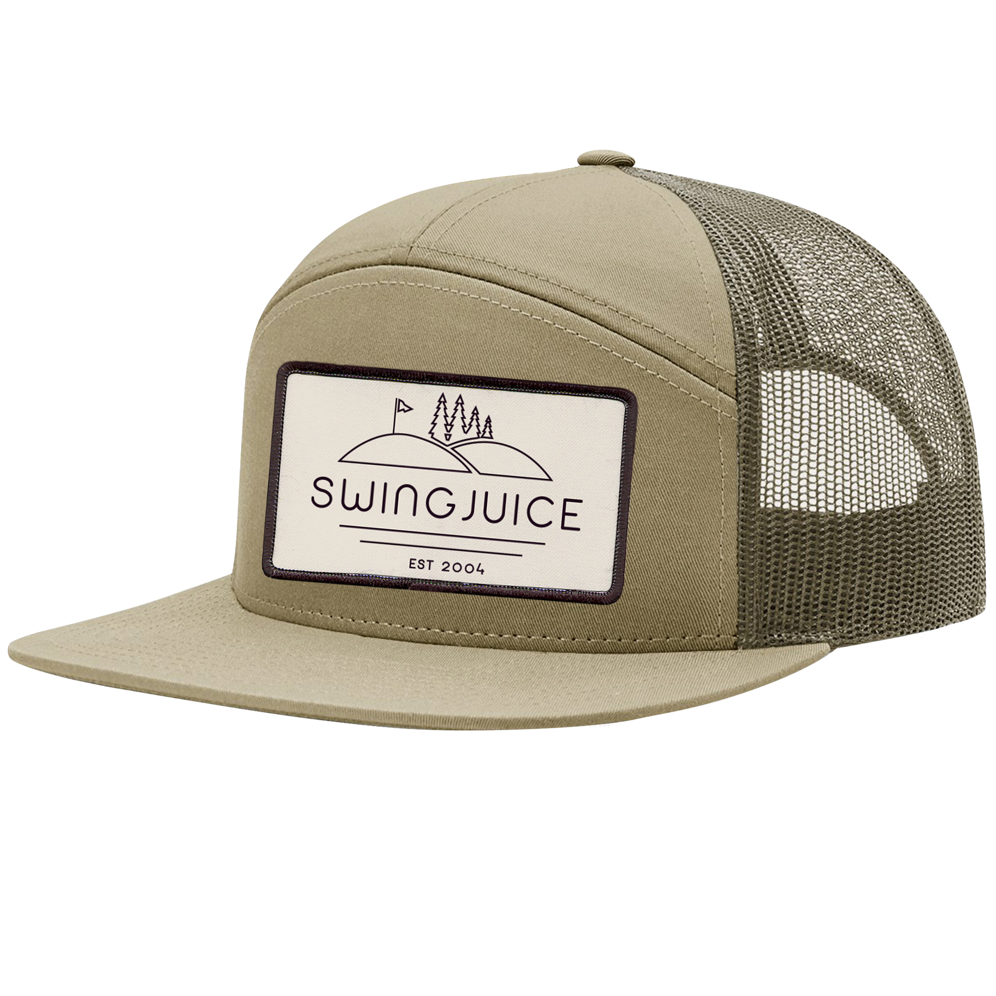 SwingJuice Golf SJ Woods Trucker Hat-Khaki Loden